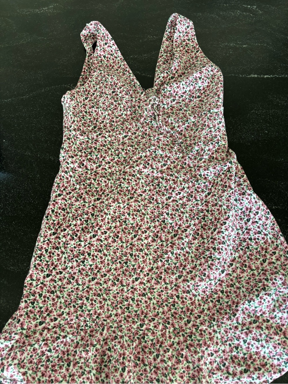 Zara Pink & Green Floral sundress